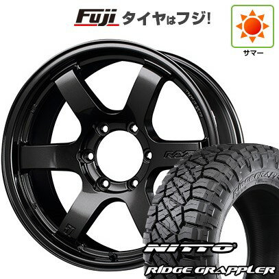 【パンク保証付き】【新品】プラド/ハイラックス 夏タイヤ ホイール4本セット 265/60R18 ニットー リッジグラップラー RAYS レイズ グラムライツ 57DR-X 8J 18インチ(送料無料)