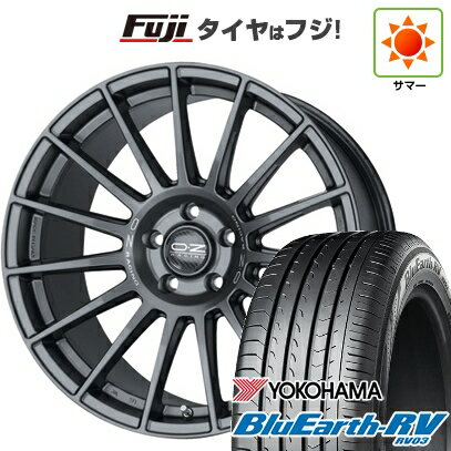 【パンク保証付き】【新品国産車用5穴114.3】 夏タイヤ ホイール4本セット 245/40R20 ヨコハマ ブルーアース RV-03 OZ スーパーツーリズモ ダカール 20インチ(送料無料)