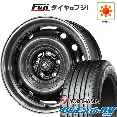 【パンク保証付き】【新品国産車用5穴114.3】 夏タイヤ ホイール4本セット 205/65R15 ヨコハマ ブルーアース RV-03 トピー ランドフット XFG 15インチ(送料無料)