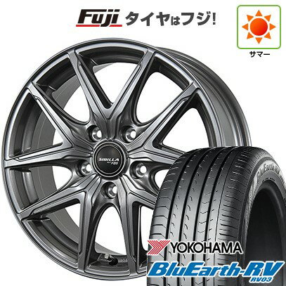 【パンク保証付き】【新品国産5穴114.3車】 夏タイヤ ホイール4本セット 215/45R17 ヨコハマ ブルーアース RV-03 トピー シビラ NEXT F05 17インチ(送料無料) サマータイヤ