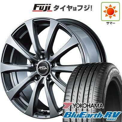 【パンク保証付き】【新品国産5穴114.3車】 夏タイヤ ホイール4本セット 205/55R16 ヨコハマ ブルーアース RV-03 MID WHEELS G10 16インチ(送料無料) サマータイヤ