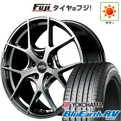 【パンク保証付き】【新品国産車用5穴114.3】 夏タイヤ ホイール4本セット 225/40R19 ヨコハマ ブルーアース RV-03 MID WHEELS MID EXCLUSIVE 025F 19インチ(送料無料)