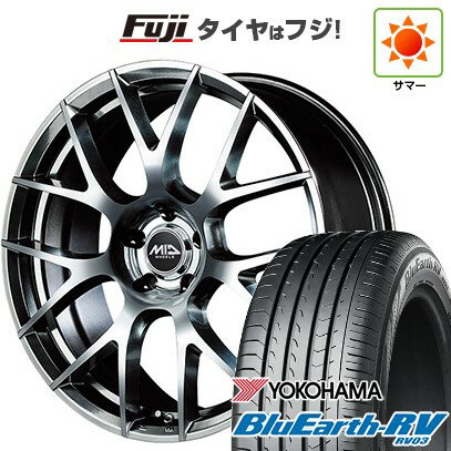 【パンク保証付き】【新品国産5穴114.3車】 夏タイヤ ホイール4本セット 245/35R20 ヨコハマ ブルーアース RV-03 MID WHEELS MID EXCLUSIVE 027F 20インチ(送料無料) サマータイヤ