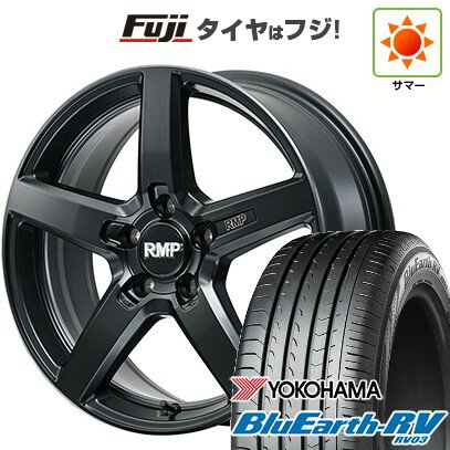 【パンク保証付き】【新品国産5穴114.3車】 夏タイヤ ホイール4本セット 215/60R17 ヨコハマ ブルーア..