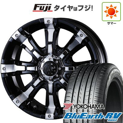 【パンク保証付き】【新品国産車用5穴114.3】 夏タイヤ ホイール4本セット 225/60R17 ヨコハマ ブルーアース RV-03 クリムソン マーテルギア(MG) ビースト 17インチ(送料無料)