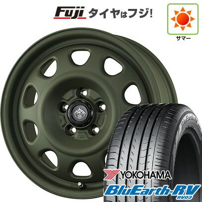 【パンク保証付き】【新品国産車用5穴114.3】 夏タイヤ ホイール4本セット 225/65R17 ヨコハマ ブルーアース RV-03 トピー ランドフット SWZ 17インチ(送料無料)