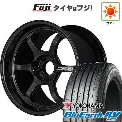 【パンク保証付き】【新品国産5穴114.3車】 夏タイヤ ホイール4本セット 245/35R20 ヨコハマ ブルーアース RV-03 ヨコハマ アドバンレーシング R6 20インチ(送料無料) サマータイヤ