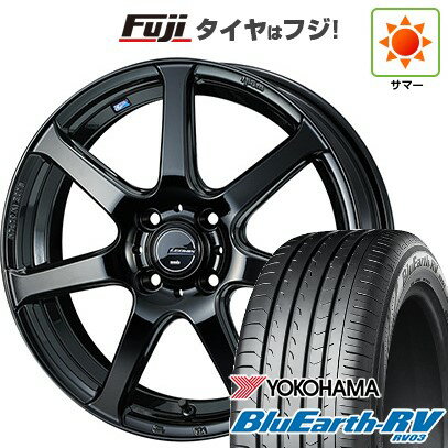 【パンク保証付き】【新品国産5穴114.3車】 夏タイヤ ホイール4本セット 215/45R18 ヨコハマ ブルーアース RV-03 WEDS ウェッズ レオニス NAVIA 07 18インチ(送料無料) サマータイヤ