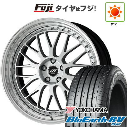 【パンク保証付き】【新品国産5穴114.3車】 夏タイヤ ホイール4本セット 245/45R19 ヨコハマ ブルーアース RV-03 WORK ワーク ジスタンス W10M 19インチ(送料無料) サマータイヤ