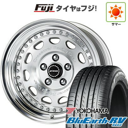 【パンク保証付き】【新品国産5穴114.3車】 夏タイヤ ホイール4本セット 215/65R16 ヨコハマ ブルーアース RV-03 WORK ワーク クラッグ ガルバトレ 16インチ(送料無料) サマータイヤ