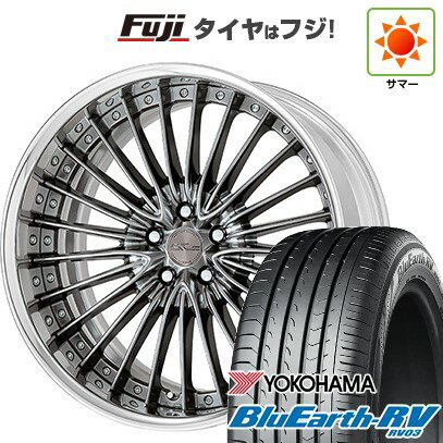 【パンク保証付き】【新品国産5穴114.3車】 夏タイヤ ホイール4本セット 225/55R19 ヨコハマ ブルーアース RV-03 WORK ワーク シュヴァート グラソン 19インチ(送料無料) サマータイヤ