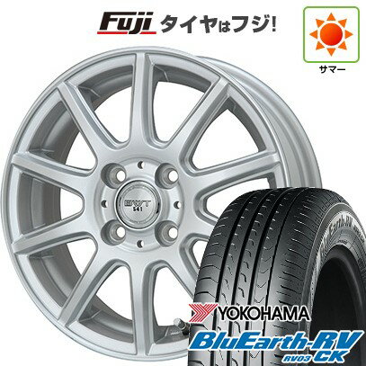 【パンク保証付き】【新品 軽自動車】ハスラー デリカミニ(4WD) 夏タイヤ ホイール4本セット 165/60R15 ヨコハマ ブルーアース RV-03CK ビッグウエイ BWT-541 15インチ(送料無料) サマータイヤ