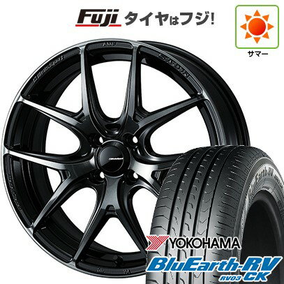 【パンク保証付き】【新品 軽自動車】ハスラー デリカミニ(4WD) 夏タイヤ ホイール4本セット 165/60R15 ヨコハマ ブルーアース RV-03CK WEDS ウェッズスポーツ SA-01R 15インチ(送料無料) サマータイヤ
