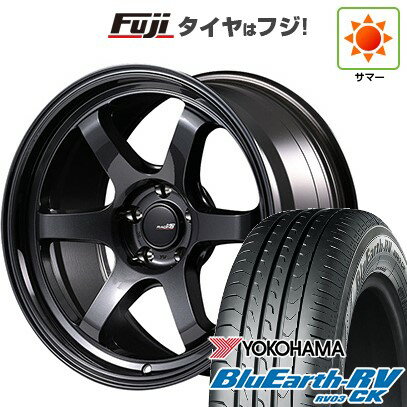【パンク保証付き】【新品 軽自動車】ハスラー デリカミニ(4WD) 夏タイヤ ホイール4本セット 165/60R15 ヨコハマ ブルーアース RV-03CK MID WHEELS MID RACING R06 15インチ(送料無料) サマータイヤ