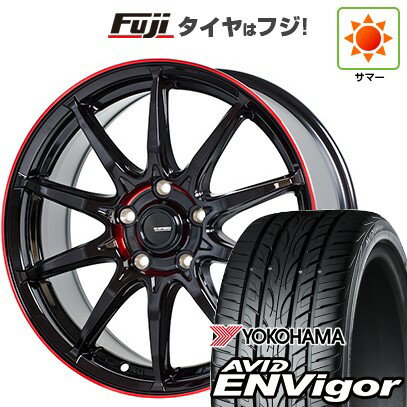 【新品国産車用5穴100】 夏タイヤ ホイール4本セット 215/45R17 ヨコハマ エイビッド エンビガーS321 ホットスタッフ ジースピード P-05R 17インチ(送料無料)