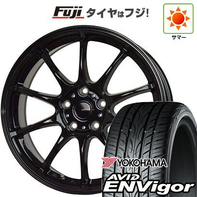 【新品国産車用5穴100】 夏タイヤ ホイール4本セット 215/45R17 ヨコハマ エイビッド エンビガーS321 ホットスタッフ ジースピード G-07 17インチ(送料無料)