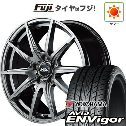 【新品国産車用5穴100】 夏タイヤ ホイール4本セット 215/45R17 ヨコハマ エイビッド エンビガーS321 MID WHEELS SLS 17インチ(送料無料)