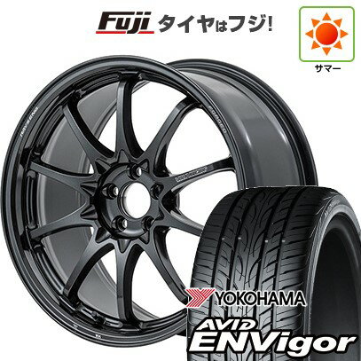 【新品国産車用5穴114.3】 夏タイヤ ホイール4本セット 225/45R18 ヨコハマ エイビッド エンビガーS321 RAYS レイズ ボルクレーシング CE28N-plus 18インチ(送料無料)