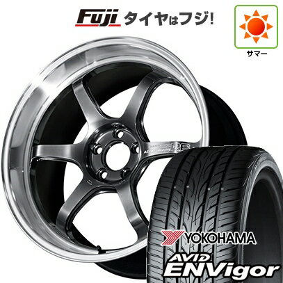 【新品国産車用5穴114.3】 夏タイヤ ホイール4本セット 225/45R18 ヨコハマ エイビッド エンビガーS321 ヨコハマ アドバンレーシング R6 18インチ(送料無料)