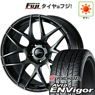 【新品国産車用5穴114.3】 夏タイヤ ホイール4本セット 225/45R18 ヨコハマ エイビッド エンビガーS321 WEDS ウェッズスポーツ SA-27R 18インチ(送料無料)