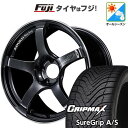 【新品国産5穴114.3車】 オールシーズンタイヤ ホイール4本セット 215/50R18 グリップマックス シュアグリップ オールシーズン(限定) ヨコハマ アドバンレーシング TC-4 18インチ(送料無料)