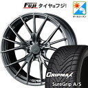 【新品国産5穴114.3車】 オールシーズンタイヤ ホイール4本セット 225/45R19 グリップマックス シュアグリップ オールシーズン(限定) WEDS ...