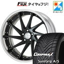 【新品国産5穴114.3車】 オールシーズンタイヤ ホイール4本セット 225/40R19 グリップマックス シュアグリップ オールシーズン(限定) WORK ...