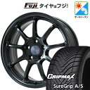 【新品国産5穴114.3車】 オールシーズンタイヤ ホイール4本セット 215/50R18 グリップマックス シュアグリップ オールシーズン(限定) ENKEI エンケイ PF09 フジオリジナルカラー 18インチ(送料無料)