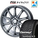 【新品国産5穴114.3車】 オールシーズンタイヤ ホイール4本セット 215/50R18 グリップマックス シュアグリップ オールシーズン(限定) インターミラノ AZ-SPORTS RC-10 ダークシルバー 18インチ(送料無料)