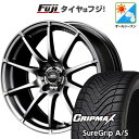 【新品国産5穴114.3車】 オールシーズンタイヤ ホイール4本セット 235/50R18 グリップマックス シュアグリップ オールシーズン(限定) MID WHEELS スタッグ メタリックグレー 18インチ(送料無料)