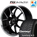 【新品国産5穴114.3車】 オールシーズンタイヤ ホイール4本セット 215/50R18 グリップマックス シュアグリップ オールシーズン(限定) MID WHEELS エグゼ5 18インチ(送料無料)