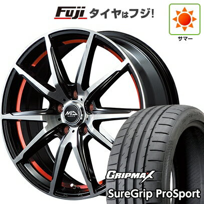 【新品国産5穴114.3車】 夏タイヤ ホイール4本セット 225/45R18 グリップマックス シュアグリップ PRO SPORT BSW（限定） MID WHEELS RX-02 18インチ(送料無料) サマータイヤ