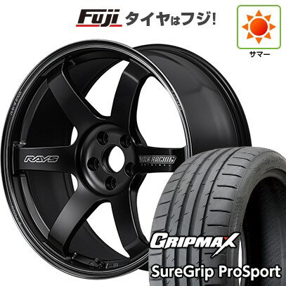 【新品国産5穴114.3車】 夏タイヤ ホイール4本セット 225/45R18 グリップマックス シュアグリップ PRO SPORT BSW（限定） RAYS レイズ ボルクレーシング TE37 サーガ S-plus Black Shadow 18インチ(送料無料) サマータイヤ