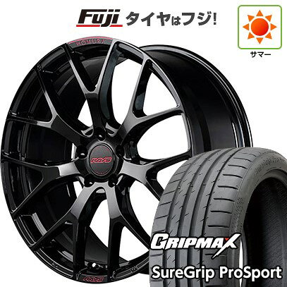 【新品国産車用5穴114.3】 夏タイヤ ホイール4本セット 225/35R19 グリップマックス シュアグリップ PRO SPORT BSW（限定） RAYS レイズ ホムラ 2X7FT SPEC-M 8J 19インチ(送料無料)