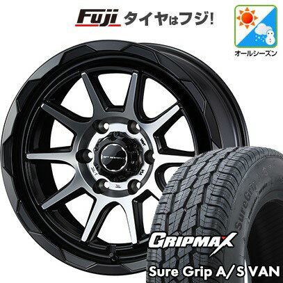 【新品】ハイエース200系 オールシーズンタイヤ ホイール4本セット 215/65R16 109/107T グリップマックス シュアグリップ オールシーズン Van(限定) WEDS ウェッズアドベンチャー マッドヴァンス 06 16インチ(送料無料)