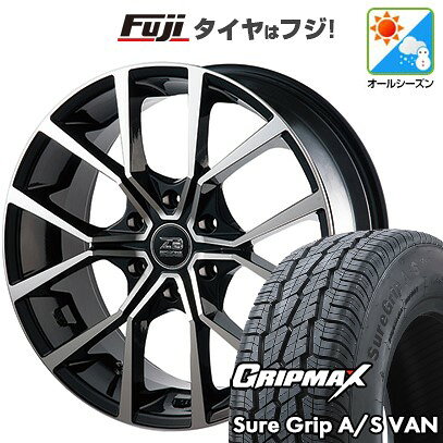 【新品】ハイエース200系 オールシーズンタイヤ ホイール4本セット 215/60R17 109/107H グリップマックス シュアグリップ オールシーズン Van(限定) アクト ZERO ブレイクフォース 6.5J 17インチ(送料無料)