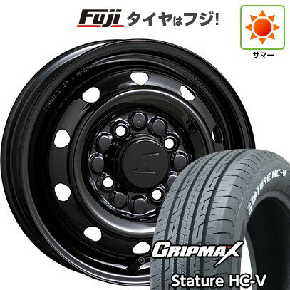【新品 軽自動車】軽トラ 軽バン 夏タイヤ ホイール4本セット 145/80R12 80/78Q グリップマックス スタチャー HC-V RWL （限定） トピー スチールホイル M74 12インチ(送料無料) サマータイヤ