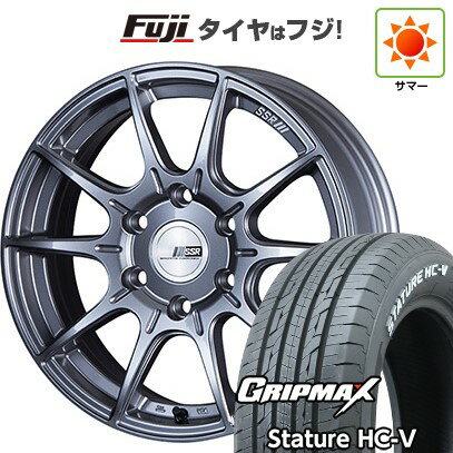 【新品】ハイエース200系 夏タイヤ ホイール4本セット 215/60R17 109/107S グリップマックス スタチャー HC-V RWL（限定） SSR ディバイド X01H 6.5J 17インチ(送料無料)