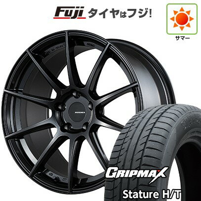 【新品国産車用5穴114.3】 夏タイヤ ホイール4本セット 235/55R19 グリップマックス スタチャー H/T BSW（限定） ブリヂストン ポテンザ SW010 8J 19インチ(送料無料)