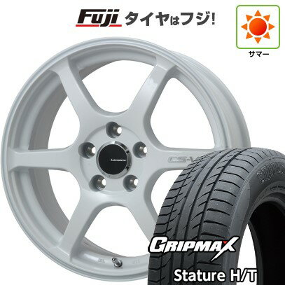 【新品国産車用5穴114.3】 夏タイヤ ホイール4本セット 225/65R17 グリップマックス スタチャー H/T BSW（限定） レアマイスター CS-V6(ホワイト) 7J 17インチ(送料無料)
