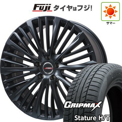 【新品国産車用5穴114.3】 夏タイヤ ホイール4本セット 225/45R19 グリップマックス スタチャー H/T BSW（限定） プレミックス MER-X マットブラック 19インチ(送料無料)