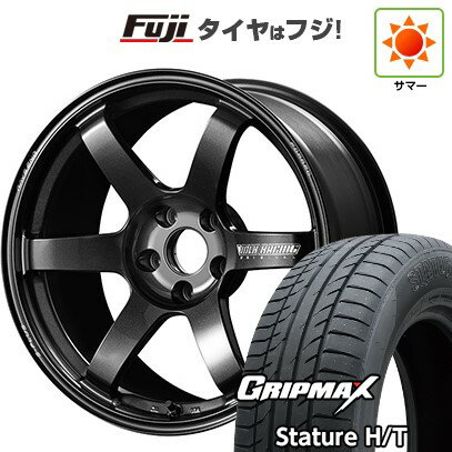 【新品国産車用5穴114.3】 夏タイヤ ホイール4本セット 225/50R18 グリップマックス スタチャー H/T BSW（限定） RAYS レイズ ボルクレーシング TE37 サーガ S-plus 18インチ(送料無料)