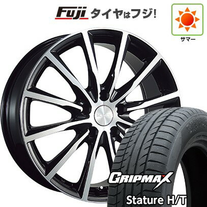 【新品国産車用5穴114.3】 夏タイヤ ホイール4本セット 225/60R18 グリップマックス スタチャー H/T BSW（限定） ブリヂストン バルミナ A12 7.5J 18インチ(送料無料)