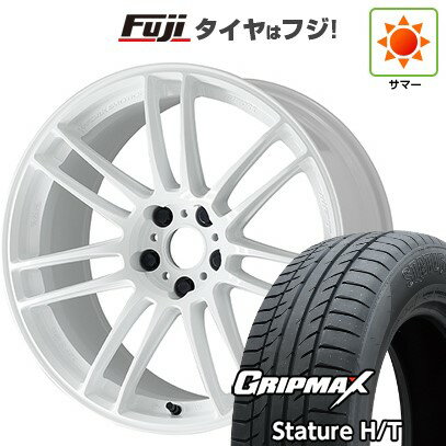 【新品国産車用5穴114.3】 夏タイヤ ホイール4本セット 225/45R19 グリップマックス スタチャー H/T BSW（限定） WORK ワーク エモーション ZR7 19インチ(送料無料)