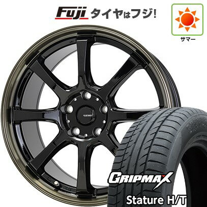 【新品国産車用5穴114.3】 夏タイヤ ホイール4本セット 225/50R18 グリップマックス スタチャー H/T BSW（限定） ホットスタッフ ジースピード P-08 18インチ(送料無料)