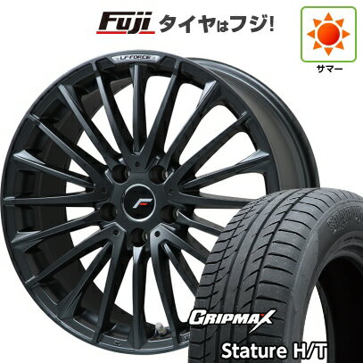 【新品国産車用5穴114.3】 夏タイヤ ホイール4本セット 235/50R18 グリップマックス スタチャー H/T BSW（限定） レアマイスター LF-FORCE マットブラック(平座ナット) 7.5J 18インチ(送料無料)
