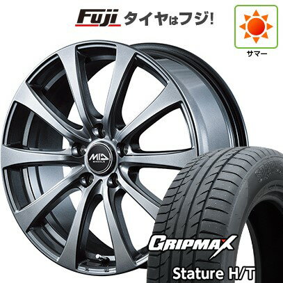 【新品国産車用5穴114.3】 夏タイヤ ホイール4本セット 225/65R17 グリップマックス スタチャー H/T BSW（限定） MID WHEELS G10 17インチ(送料無料)