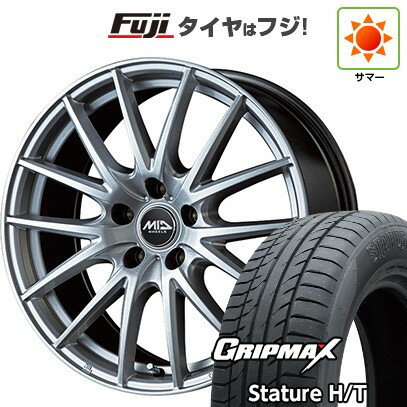 【新品国産車用5穴114.3】 夏タイヤ ホイール4本セット 225/65R17 グリップマックス スタチャー H/T BSW（限定） MID WHEELS SQ27 17インチ(送料無料)