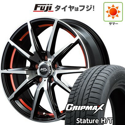 【新品国産車用5穴114.3】 夏タイヤ ホイール4本セット 225/65R17 グリップマックス スタチャー H/T BSW（限定） MID WHEELS RX-02 17インチ(送料無料)