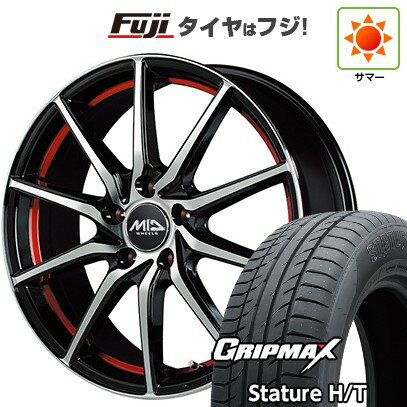 【新品国産車用5穴114.3】 夏タイヤ ホイール4本セット 225/65R17 グリップマックス スタチャー H/T BSW（限定） MID WHEELS RX810 7J 17インチ(送料無料)
